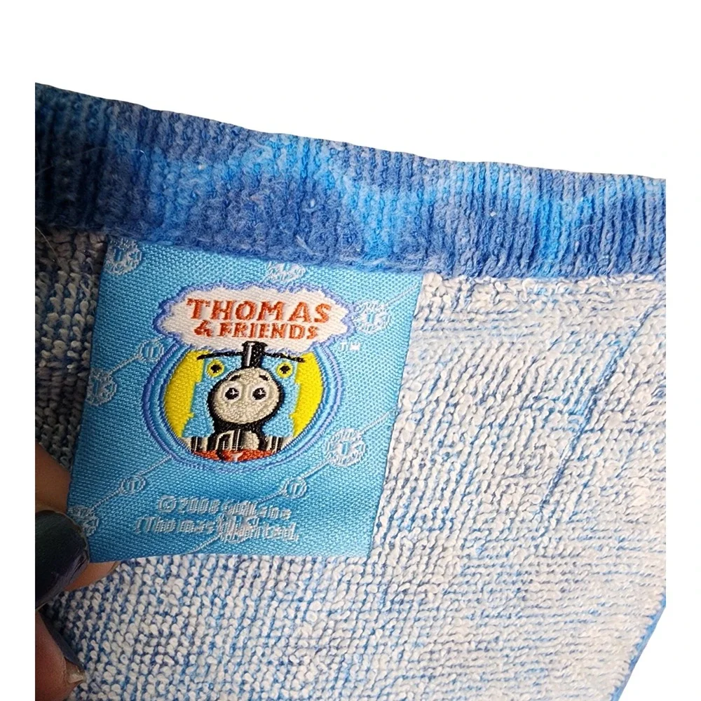 Thomas & Friends All Aboard Blue Beach Towel 2008 Graphic Kids Bath Pool Train